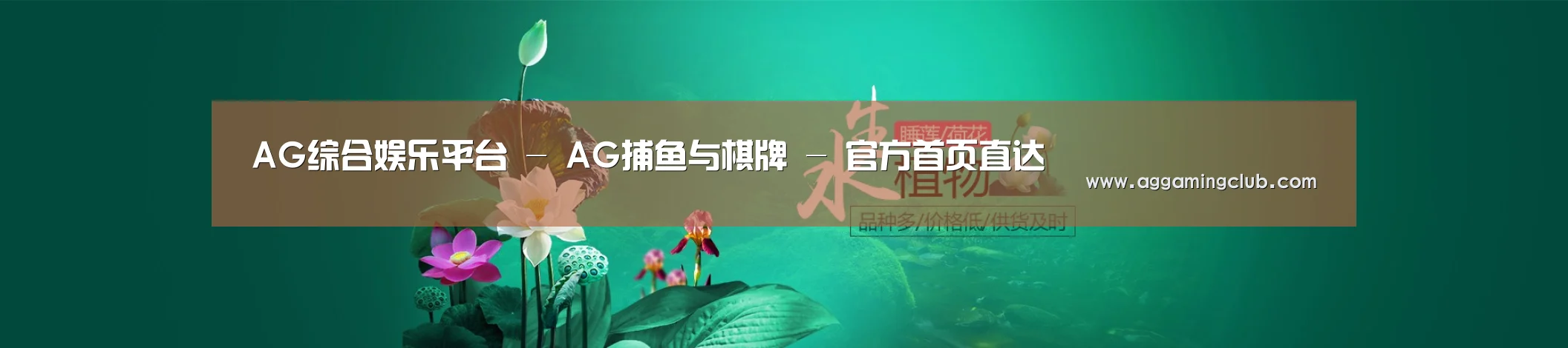 鲜花水草花卉网站模板